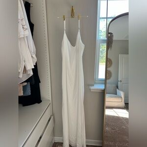 Boohoo White Backless Dress